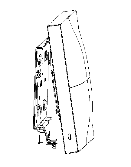 The picture shows second step of mounting MR42 on mount cradle.