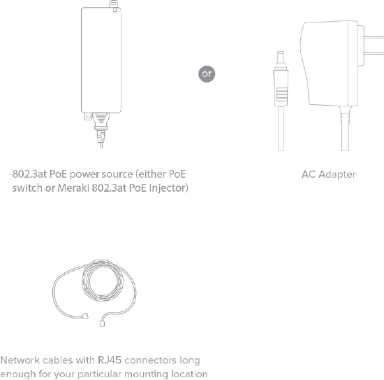 Hardware for powering MR55 AP
