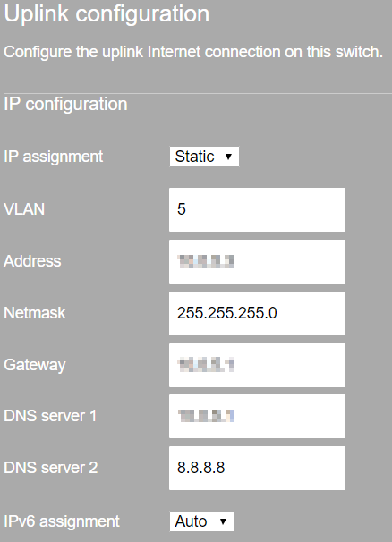 vra static ip assignment