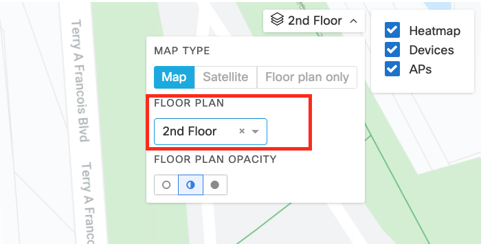 Floor plan selection
