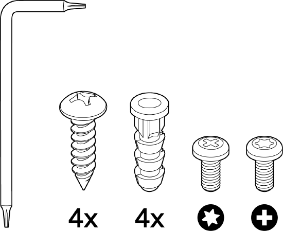 The picture shows mount screw kit for MR36H.