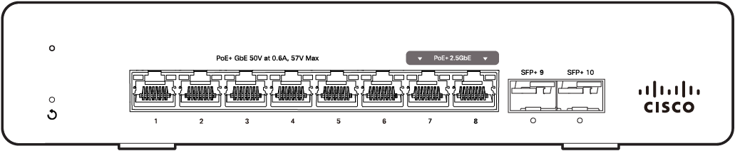 CISCO Meraki MS130-8P Cloud managed switch - 8x 1GbE + 2 SFP, PoE + (120 W)