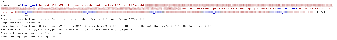Sign-on-Splash-GET request for the custom splash URL hosted on the EXCAP server.png