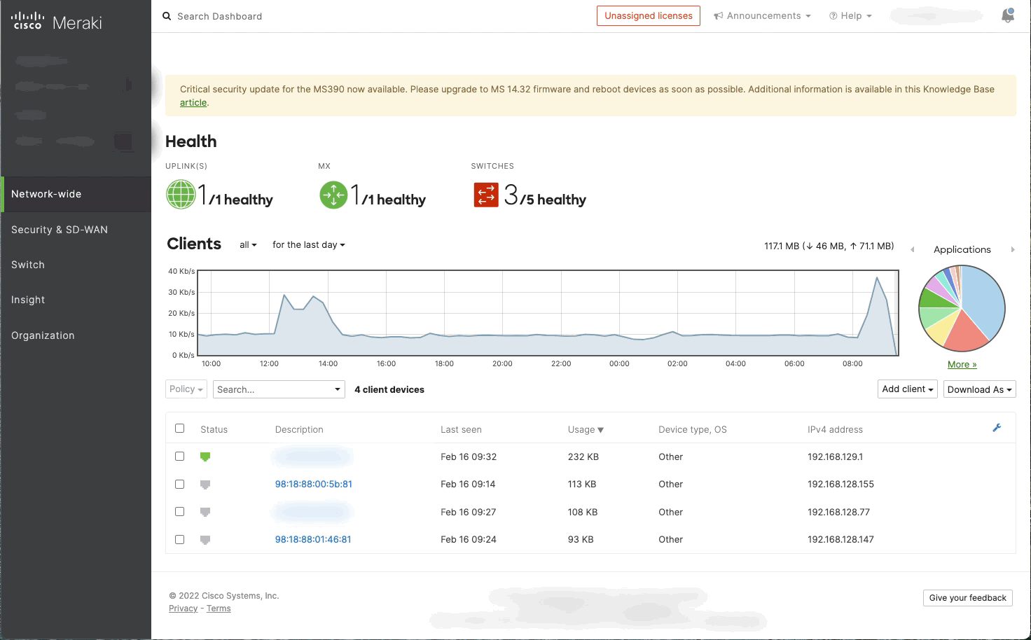 Fixing VLAN mismatch error on 2 different switches via Alert hub