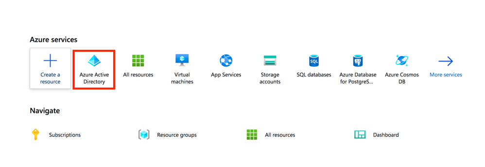 Log in to Azure Portal and select Azure Active Directory. 