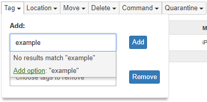 Device owner tag search.