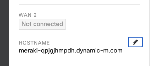 Ensure the device is online on Dashboard. WAN2 disconnected.