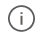 Information icon is shown that depicts the letter i contained within a white circle.