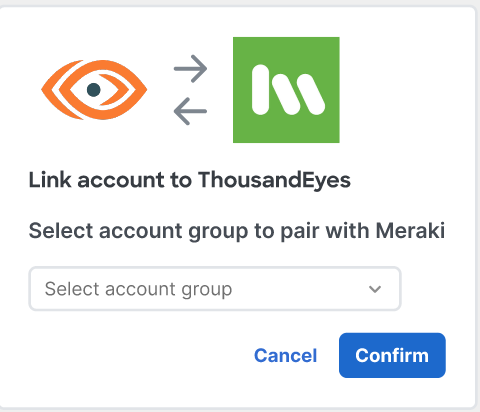 This image is displayed to show the list of account groups assigned to the admin and prompt the user to select the group to connect to.