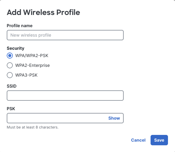 This image explains the requirement to select two SSID profiles for failover scenarios, with the Meraki MV prioritizing the primary SSID.