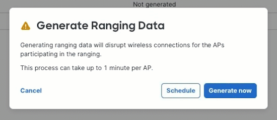 To generate ranging data