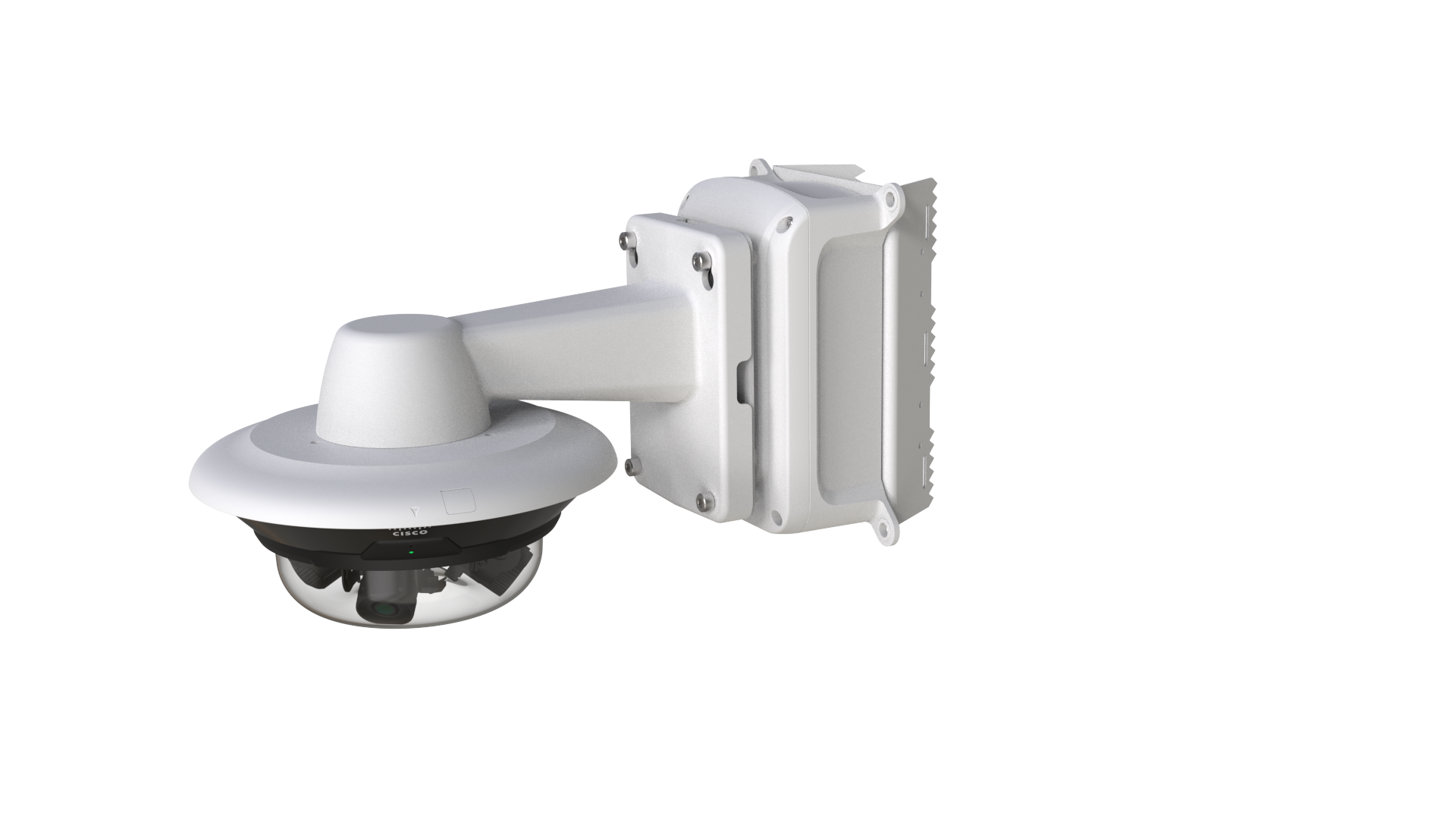 This image shows how to install the MV84X camera using the pole mount, wall mount, and optional junction box for stable, elevated outdoor coverage.