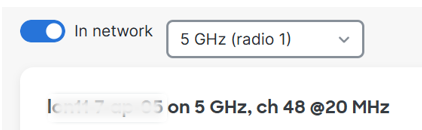 Slider to select in out out of network view