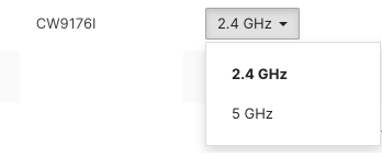 Image shows UI configuration to enable Dual 5Ghz mode.