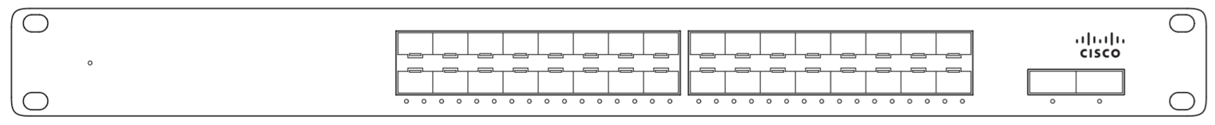 This is an image of an MS425-32 Series front panel.