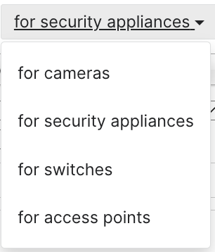 Packet capture device drop-down.