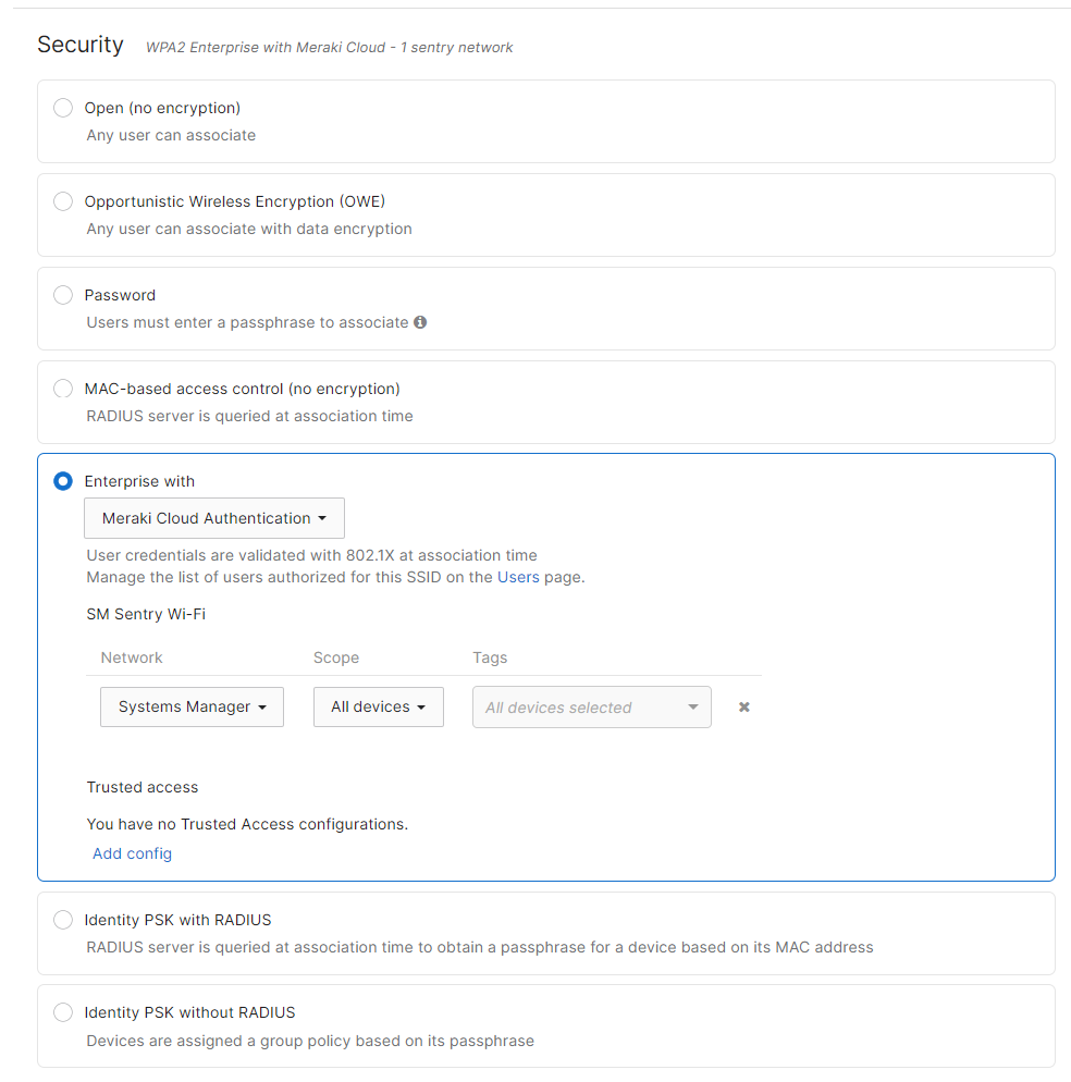 Access Control page