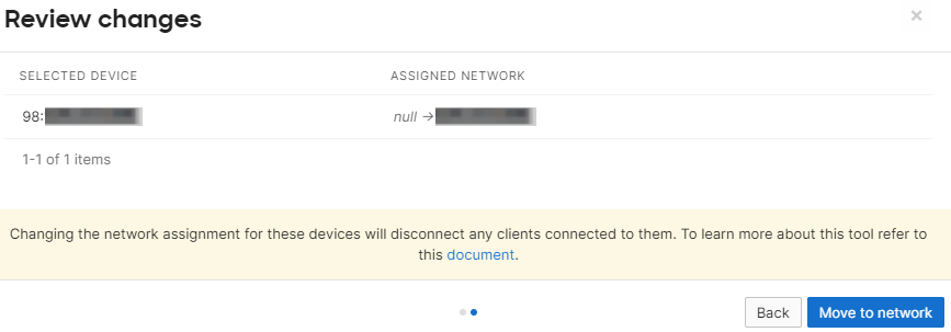 Review changes page