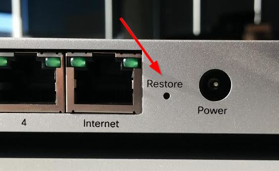 MX/ZシリーズでReset表記の代わりにRestore表記例