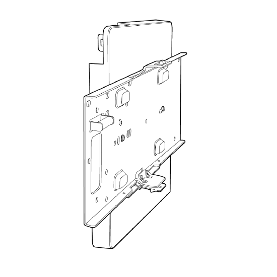 duet_installation_step3: Once two screws are tightened to your Meraki mount cradle to the adapter.