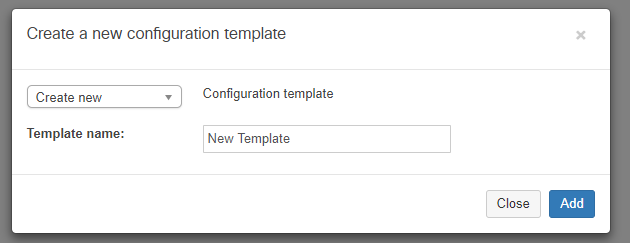 create a blank template