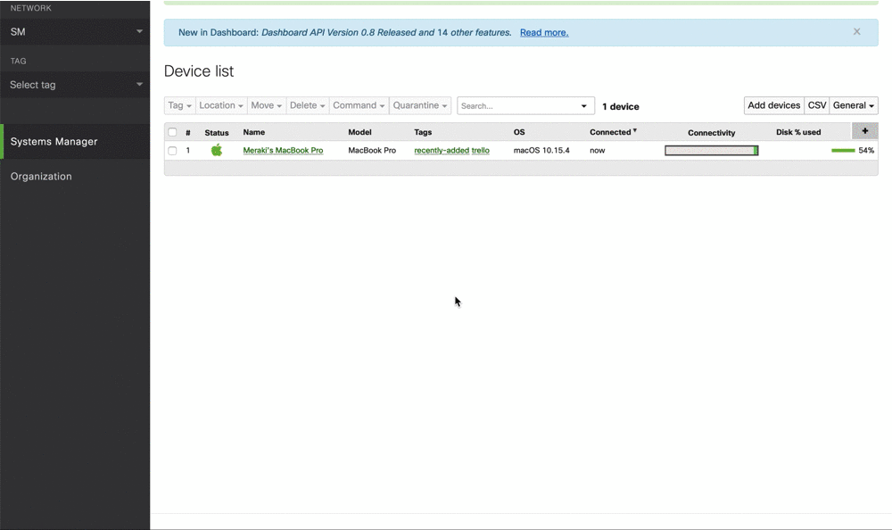 Temporarily removing an app from managed devices