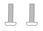 6-32x7 mm screws only used for recessed rail mount (uncommon)