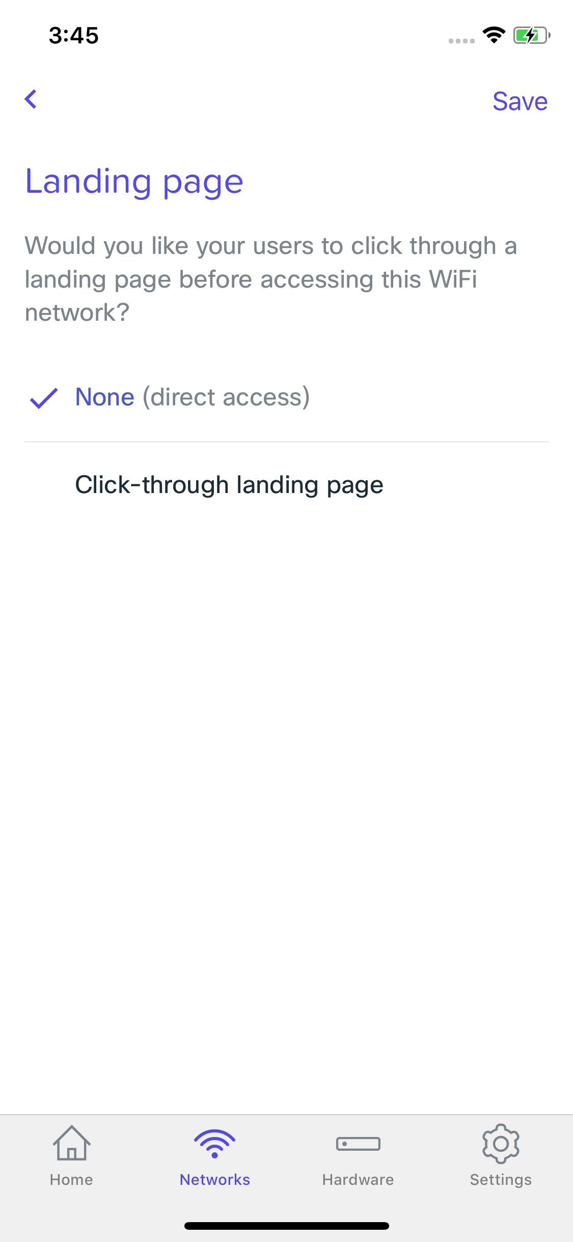 None landing page