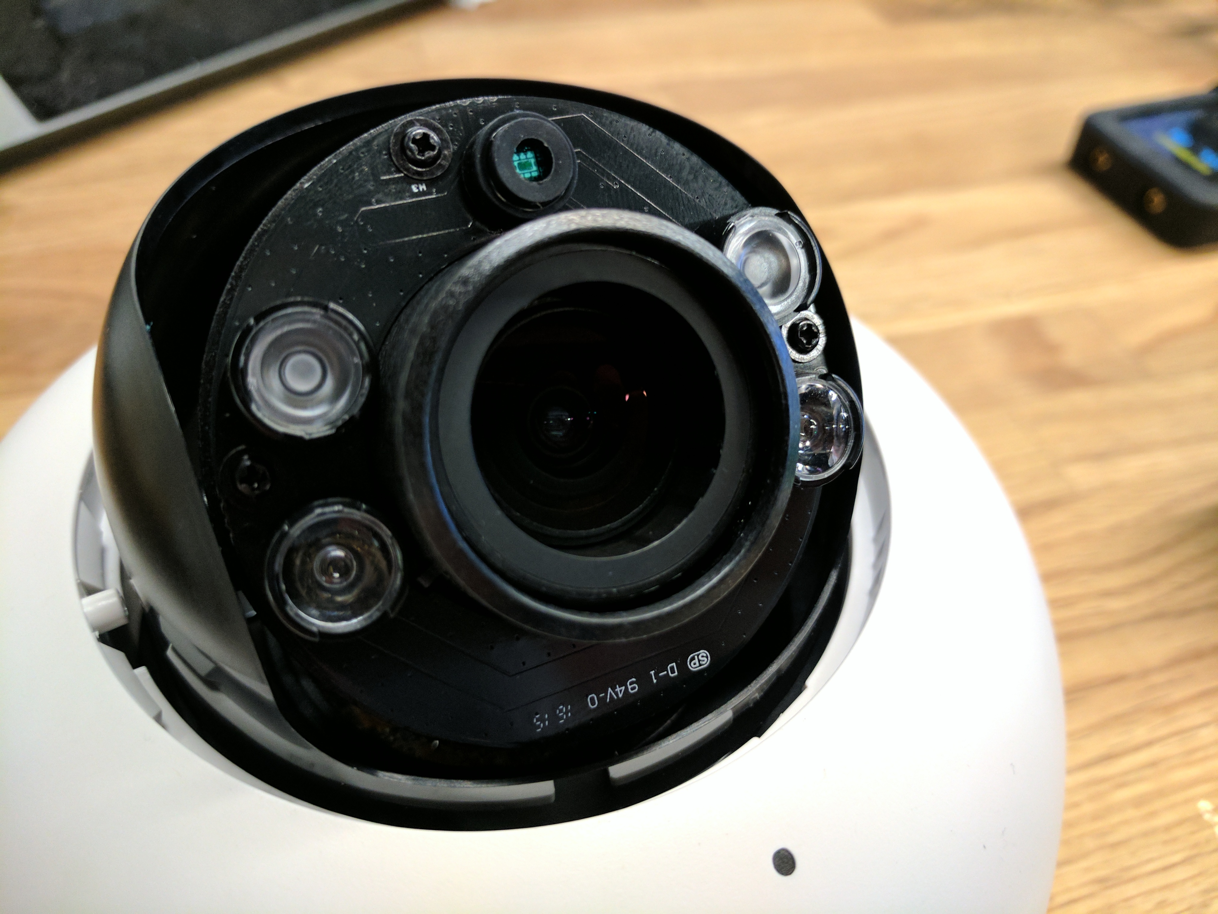 The image is shown because it illustrates an MV21 camera with no gasket installed.