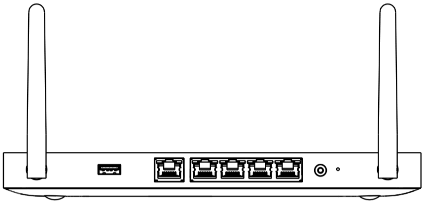 MX67W rear panel illustration