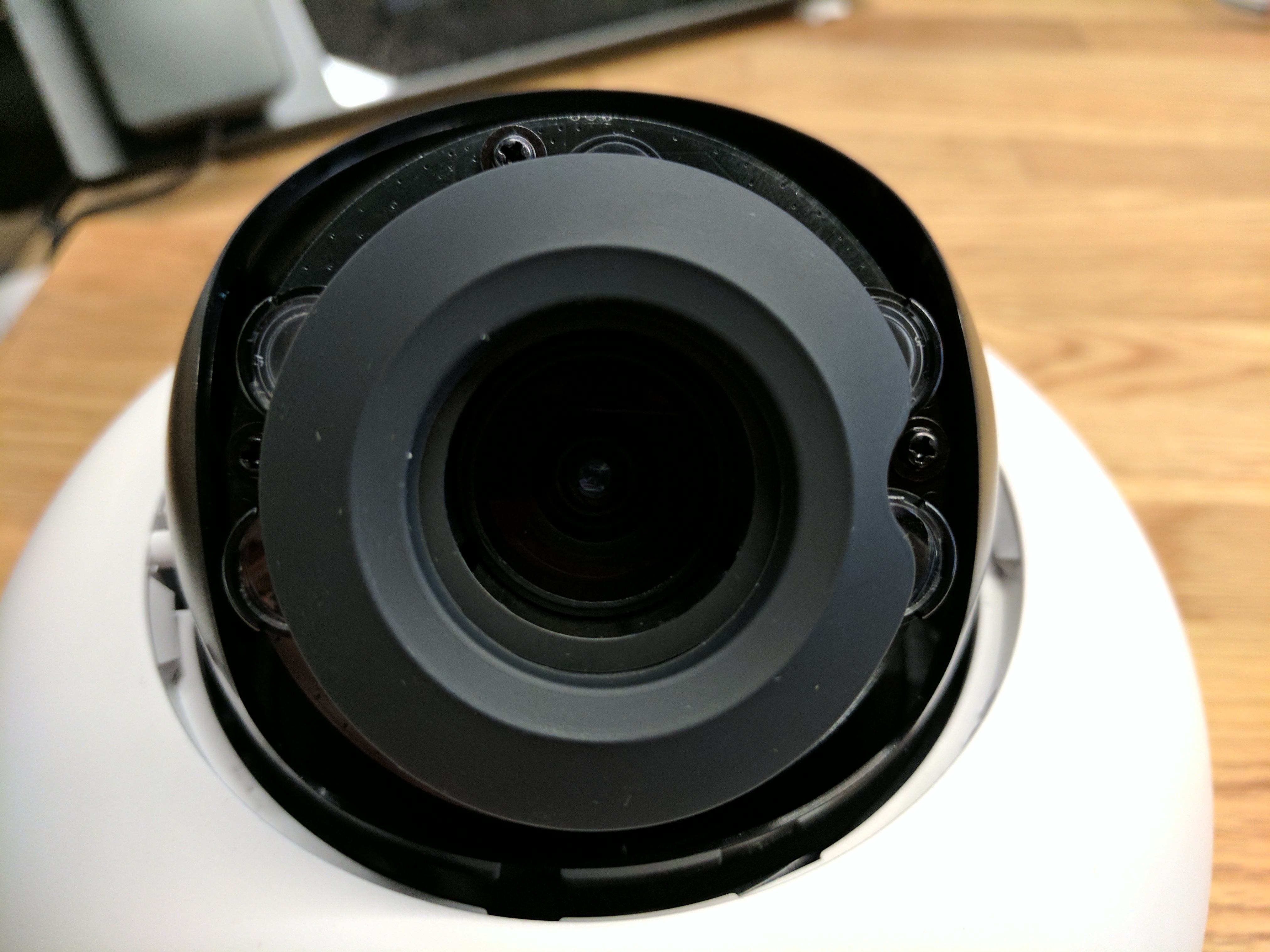 The image is shown because it illustrates an MV21 camera with an improper gasket placement.