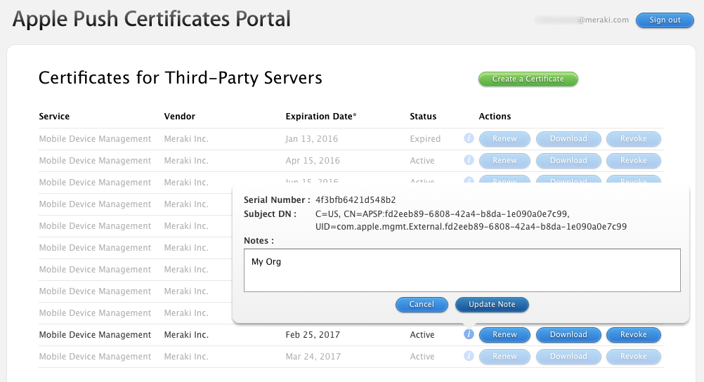 Apple Mdm Push 証明書 Cisco