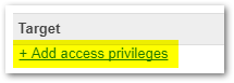 Add access privilege